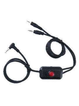 ADP RADIO CABLE WITH PTT BUTTON AND UHF / VHF RADIO CONNECTI
