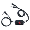 ADP RADIO CABLE WITH PTT BUTTON AND UHF / VHF RADIO CONNECTI