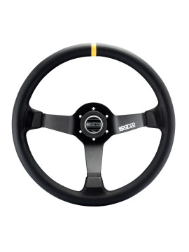 SPARCO R345 STEERING WHEEL Ø350mm SMOOTH LEATHER
