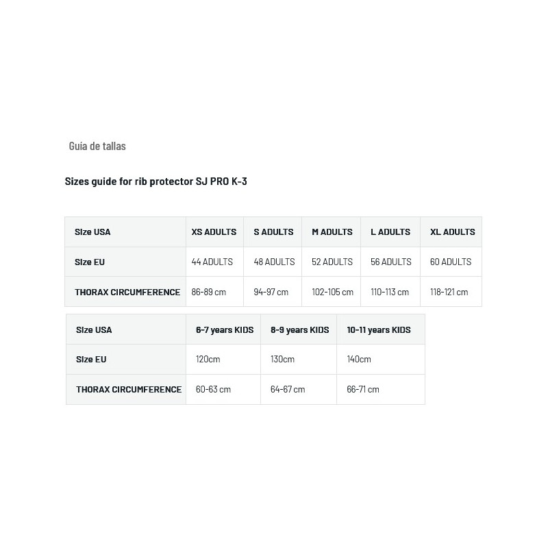 SPARCO SJ PRO K-3 SIZE 120 COLOUR BLACK