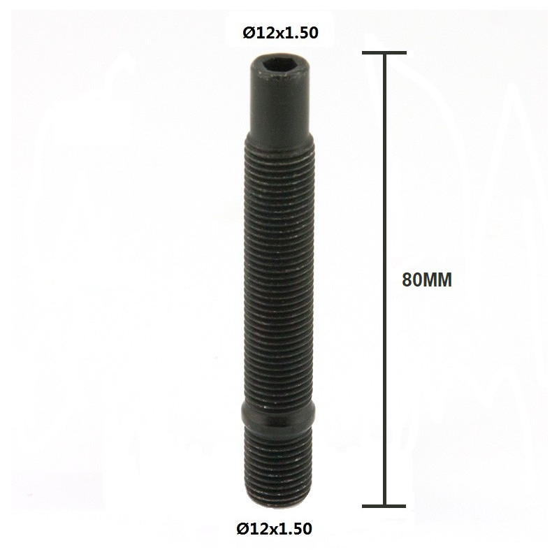 Steel wheel lug 12X1.50