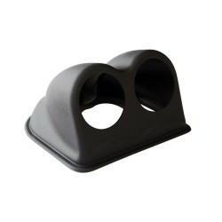 Support effet cuir pour 2 manomètres
