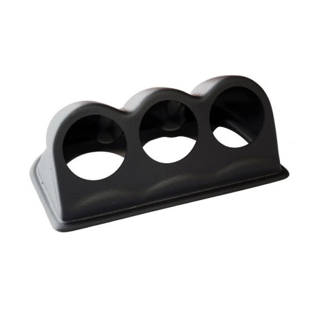 Leather-effect holder for 2 pressure gauges