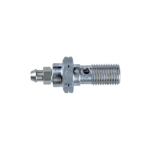 BOLT DOUBLE 3/8X24 JIC CON SANGRADOR STAINLEES STEEL