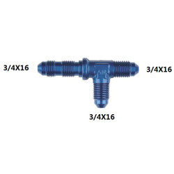 3/4X16 JIC/UNF GOODRIDGE TEE ADAPTOR BULKHEAD ON RUN