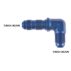 7/8X14 MALE MALE 90 DEGREE BULKHEAD ADAPTOR