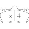 OMP RACING 971 BRAKE PADS