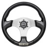 VOLANTE PLANO SPARCO P222 POLIURETANO NEGRO/NEGRO